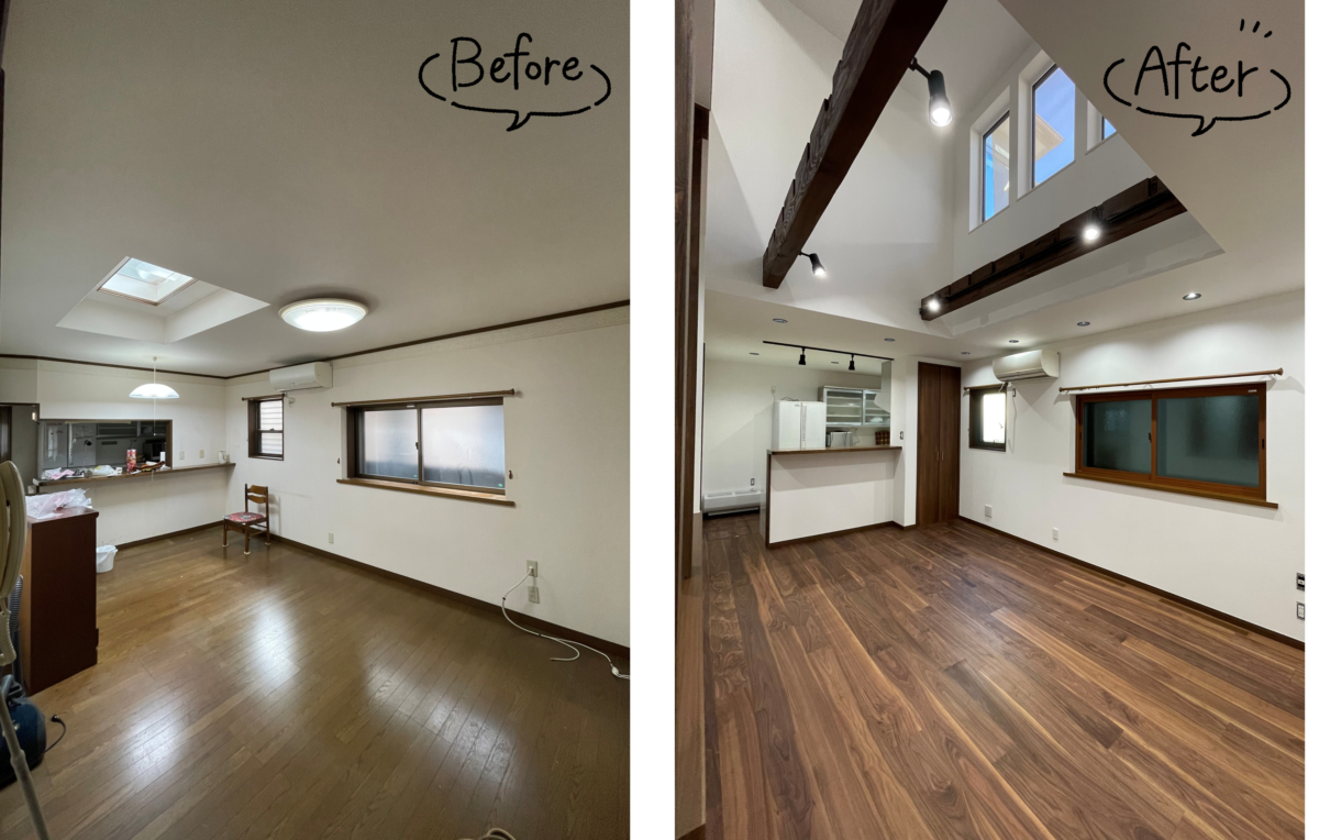 断熱リノベーション（吹抜けを造る）